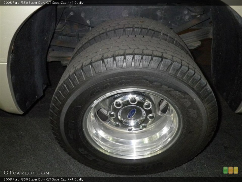 2008 Ford F350 Super Duty XLT SuperCab 4x4 Dually Wheel and Tire Photo #73883078