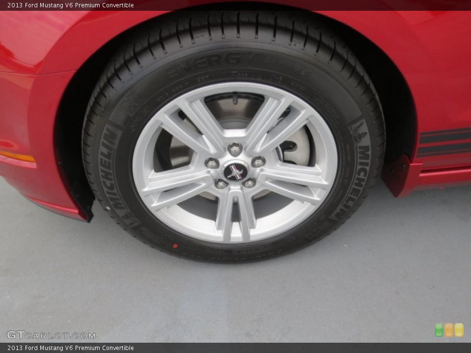 2013 Ford Mustang V6 Premium Convertible Wheel and Tire Photo #73893485