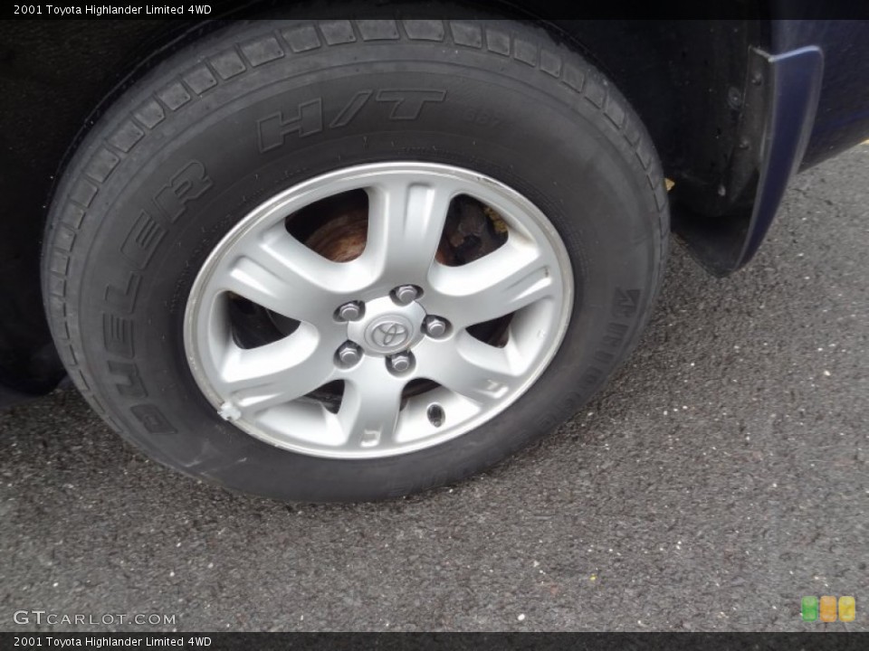 2001 Toyota Highlander Limited 4WD Wheel and Tire Photo #73896995