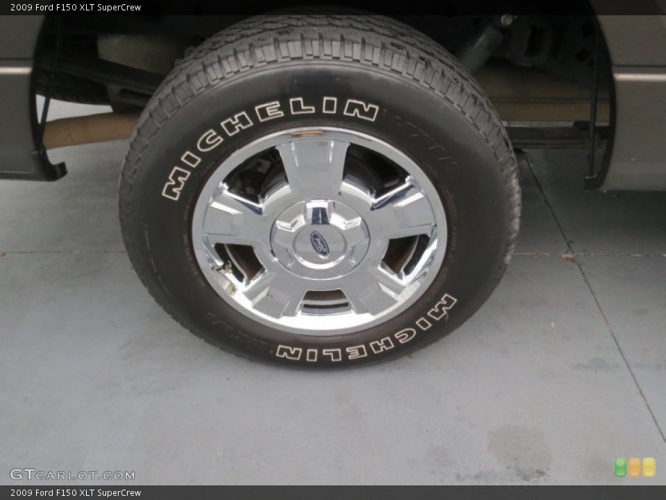 2009 Ford F150 XLT SuperCrew Wheel and Tire Photo #73907810