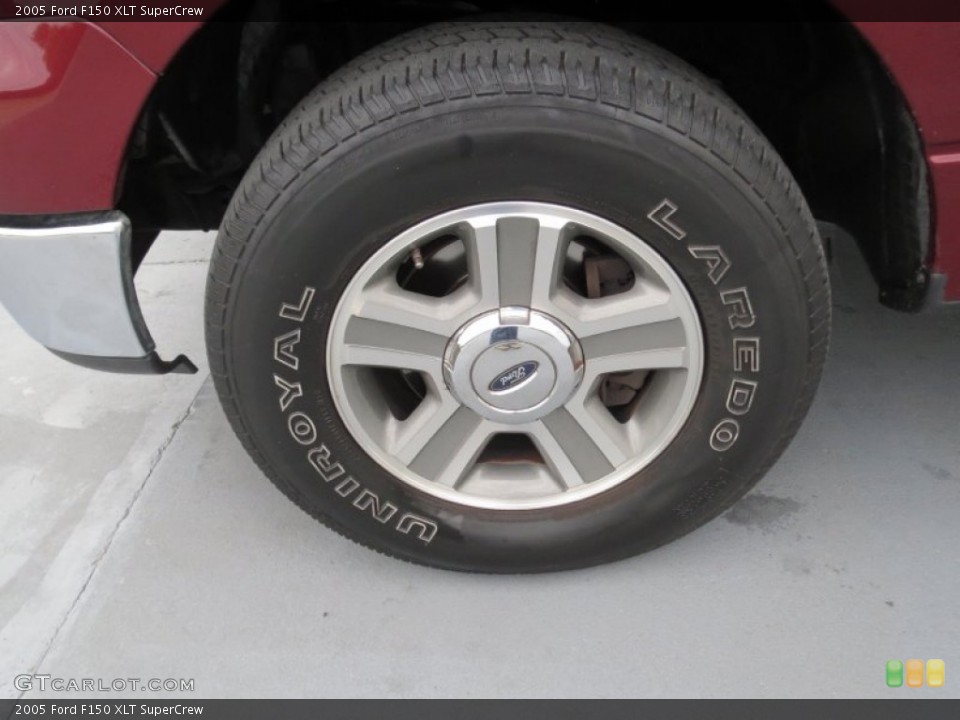 2005 Ford F150 XLT SuperCrew Wheel and Tire Photo #73908743