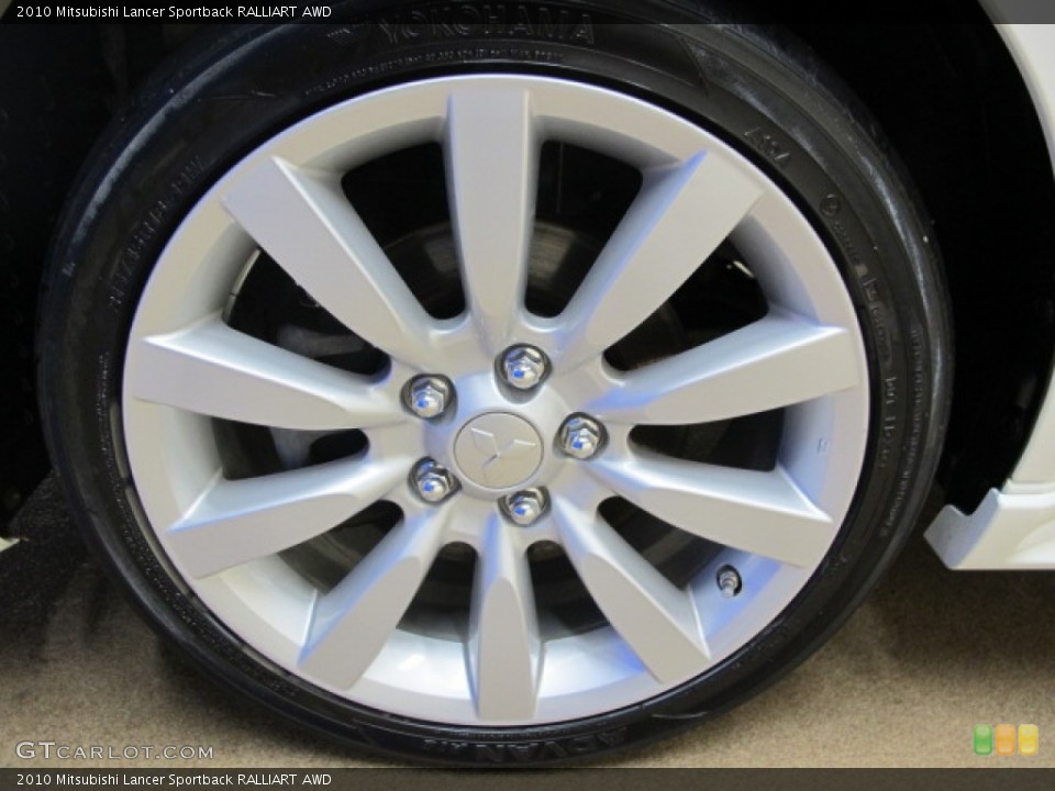 2010 Mitsubishi Lancer Sportback RALLIART AWD Wheel and Tire Photo #73920452