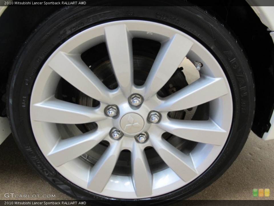 2010 Mitsubishi Lancer Sportback RALLIART AWD Wheel and Tire Photo #73920464