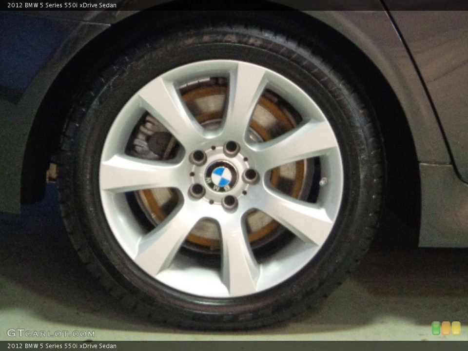 2012 BMW 5 Series 550i xDrive Sedan Wheel and Tire Photo #73922654