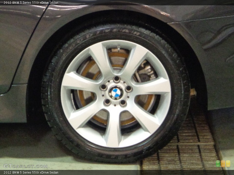 2012 BMW 5 Series 550i xDrive Sedan Wheel and Tire Photo #73922718