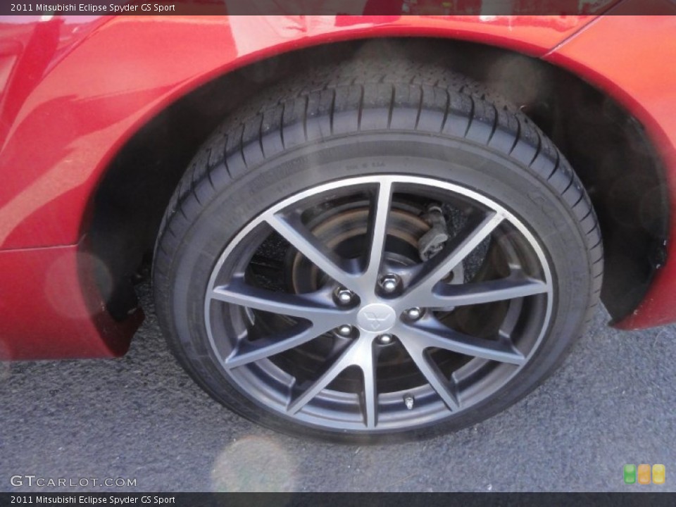 2011 Mitsubishi Eclipse Spyder GS Sport Wheel and Tire Photo #73944125