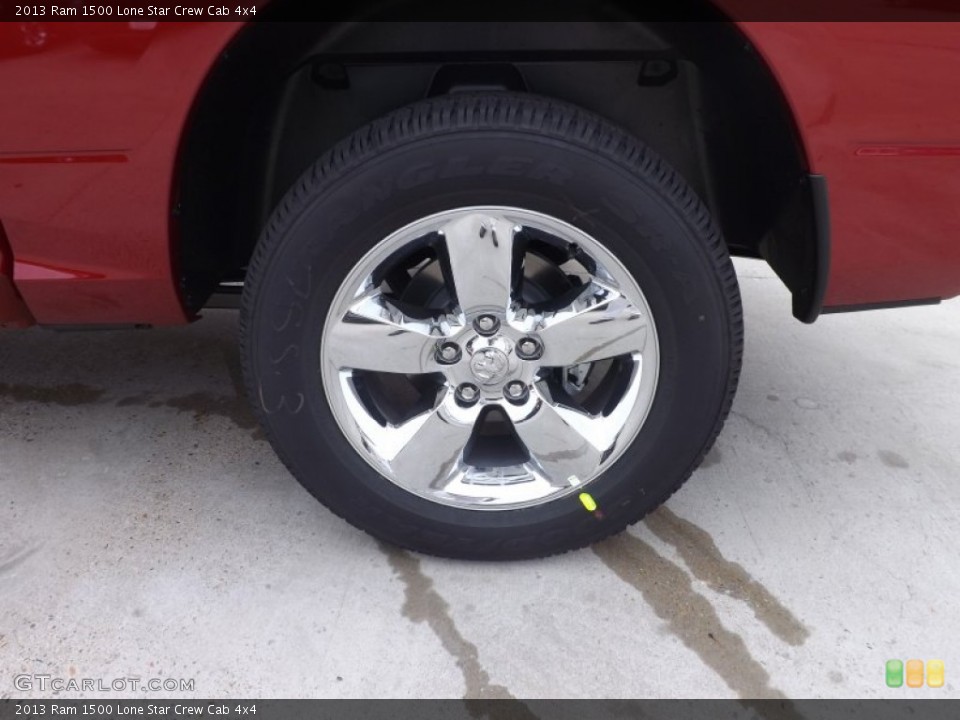 2013 Ram 1500 Lone Star Crew Cab 4x4 Wheel and Tire Photo #73947698