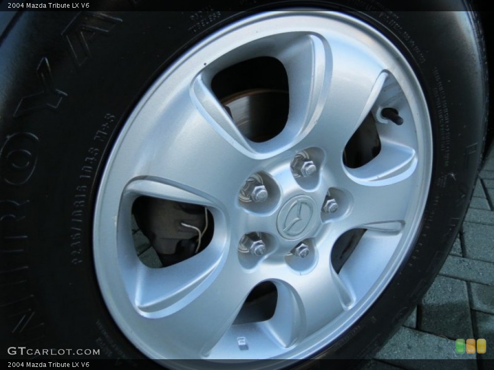 2004 Mazda Tribute LX V6 Wheel and Tire Photo #73948070