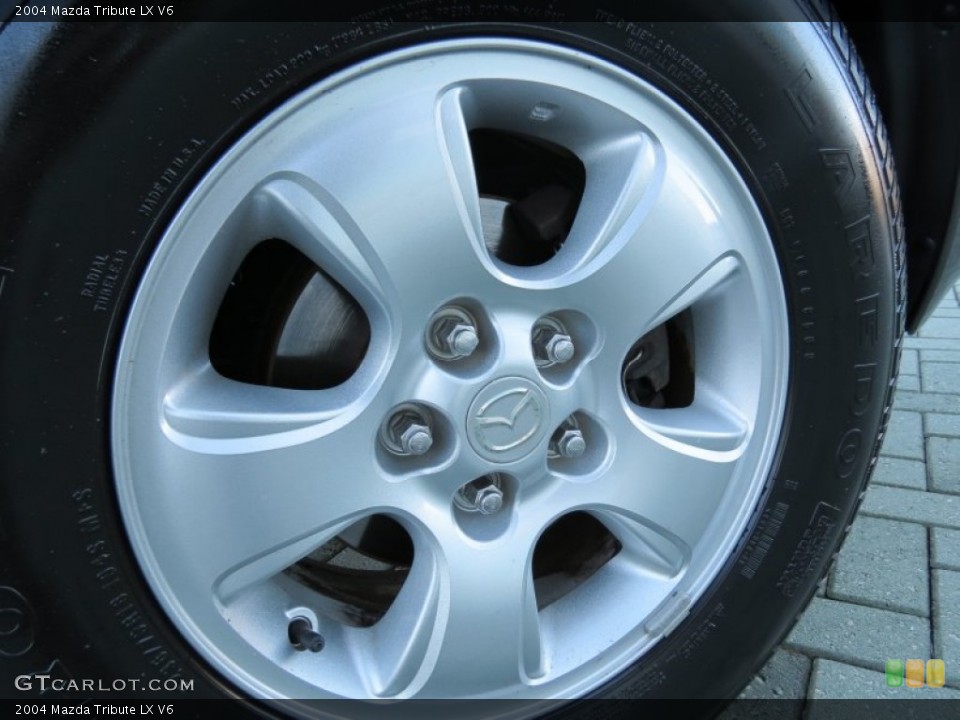 2004 Mazda Tribute LX V6 Wheel and Tire Photo #73948316