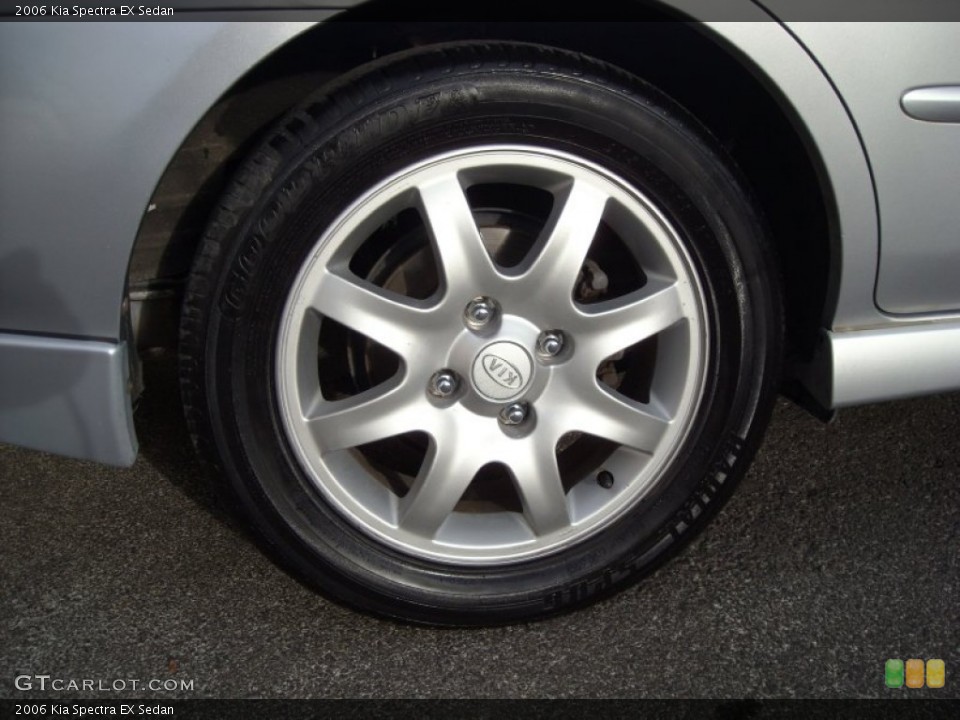 2006 Kia Spectra EX Sedan Wheel and Tire Photo #73963451