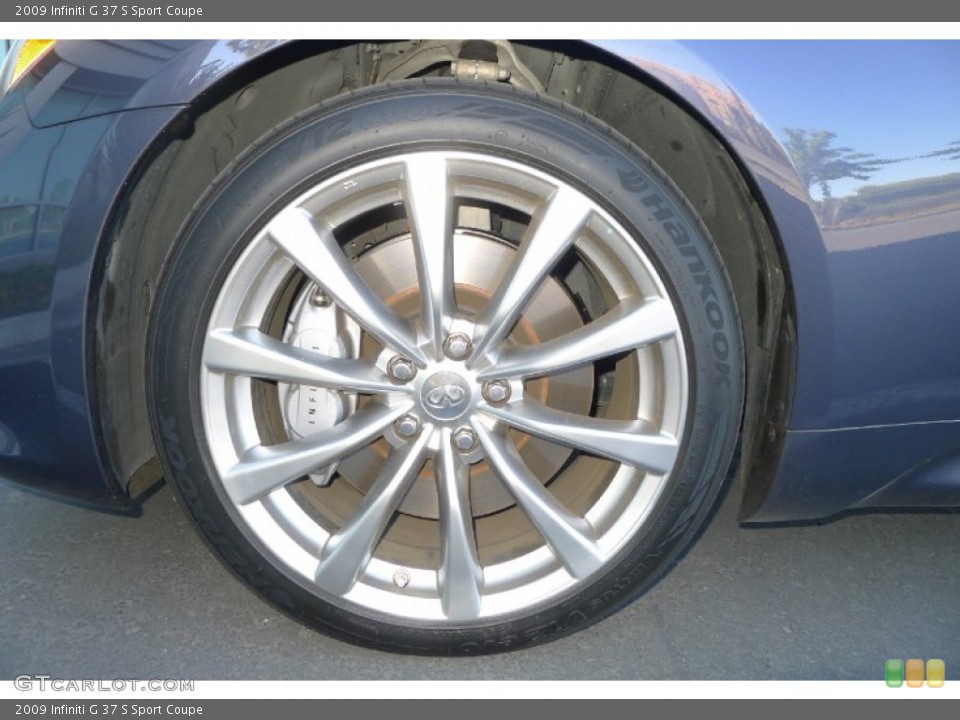2009 Infiniti G 37 S Sport Coupe Wheel and Tire Photo #73968022