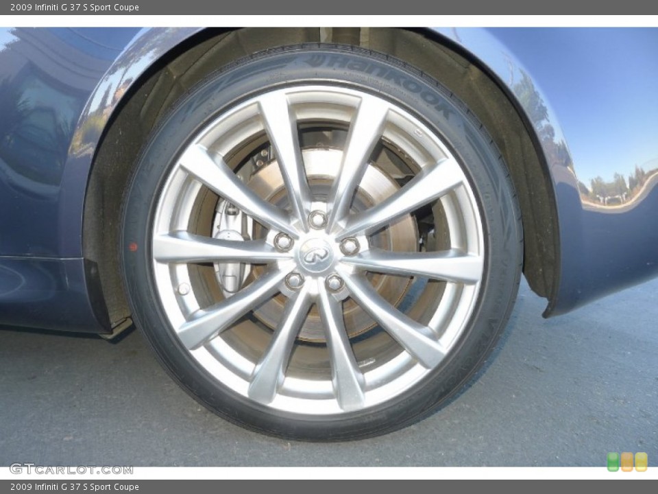2009 Infiniti G 37 S Sport Coupe Wheel and Tire Photo #73968035