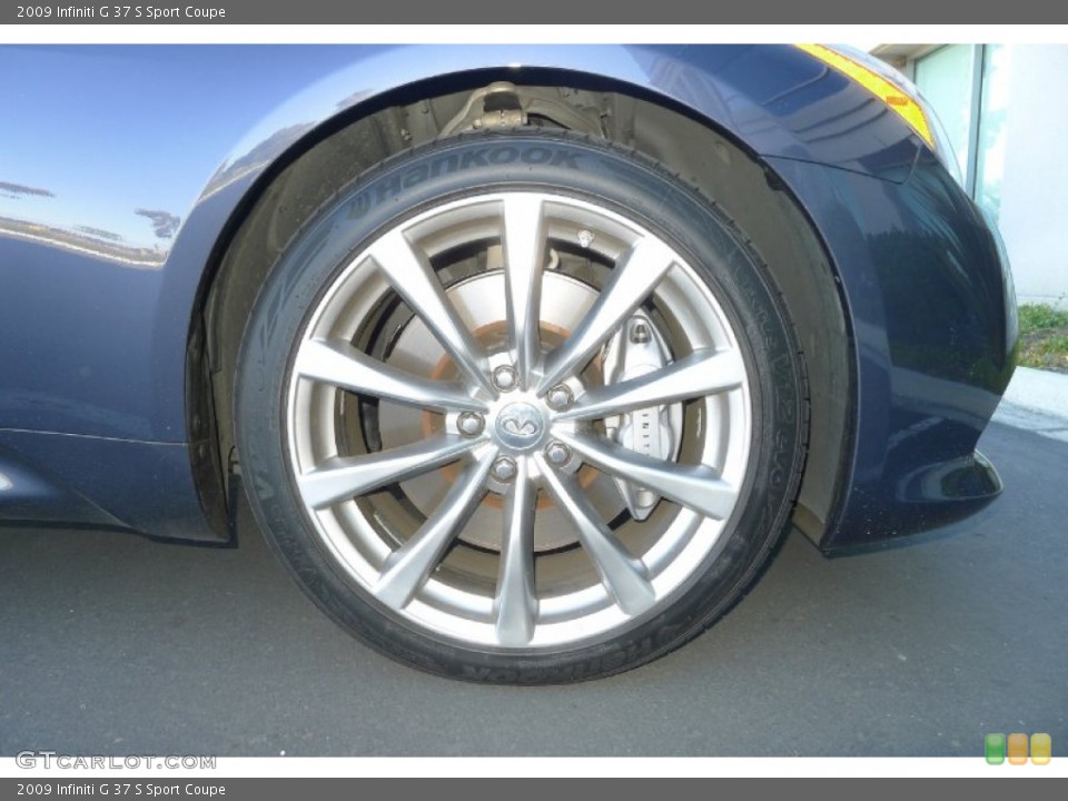 2009 Infiniti G 37 S Sport Coupe Wheel and Tire Photo #73968067