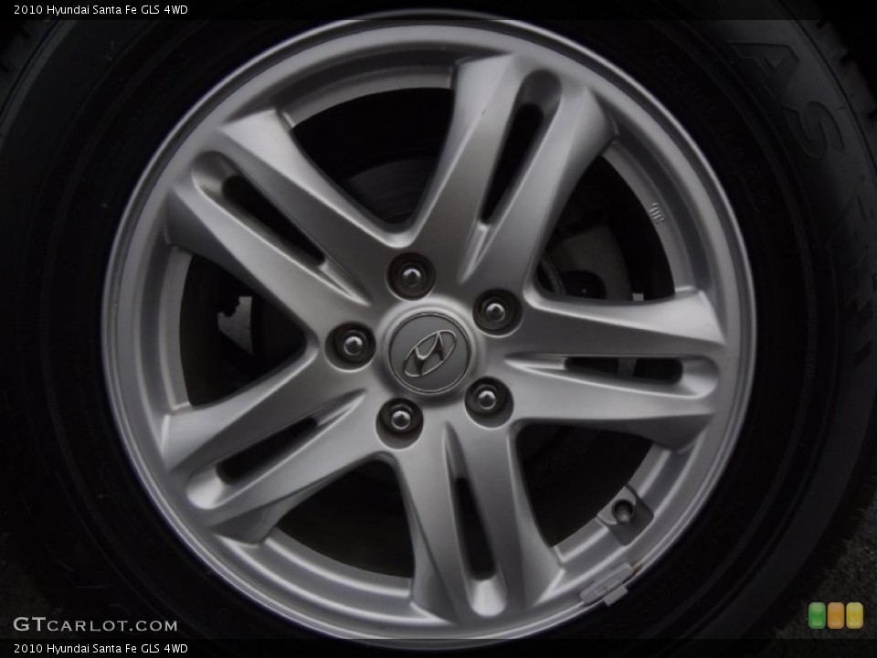 2010 Hyundai Santa Fe GLS 4WD Wheel and Tire Photo #73968308