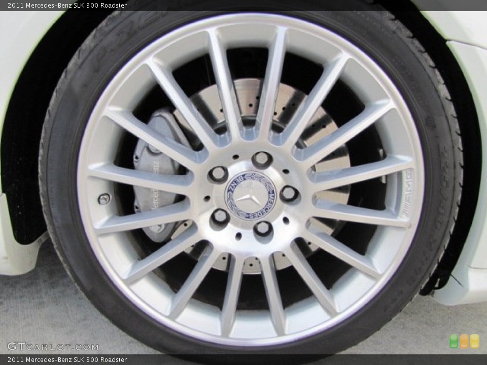 2011 Mercedes-Benz SLK 300 Roadster Wheel and Tire Photo #73975877