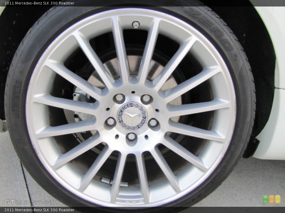 2011 Mercedes-Benz SLK 300 Roadster Wheel and Tire Photo #73975892