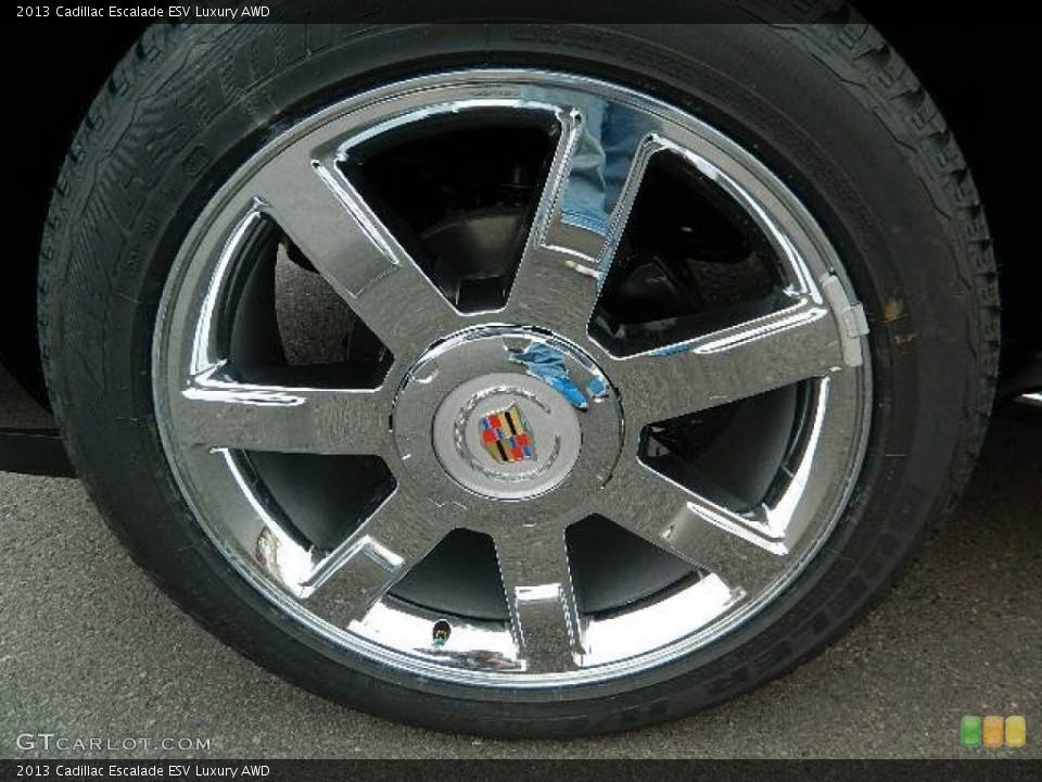 2013 Cadillac Escalade ESV Luxury AWD Wheel and Tire Photo #73975937