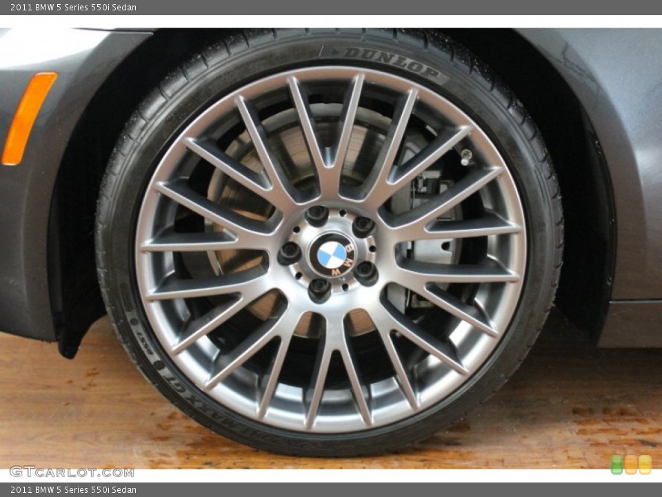2011 BMW 5 Series 550i Sedan Wheel and Tire Photo #73990665