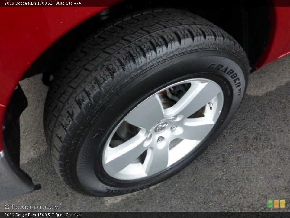 2009 Dodge Ram 1500 SLT Quad Cab 4x4 Wheel and Tire Photo #73993968
