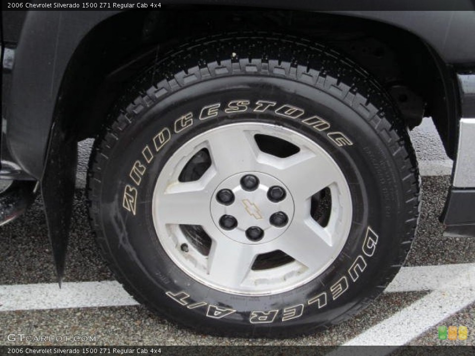 2006 Chevrolet Silverado 1500 Z71 Regular Cab 4x4 Wheel and Tire Photo #74006245