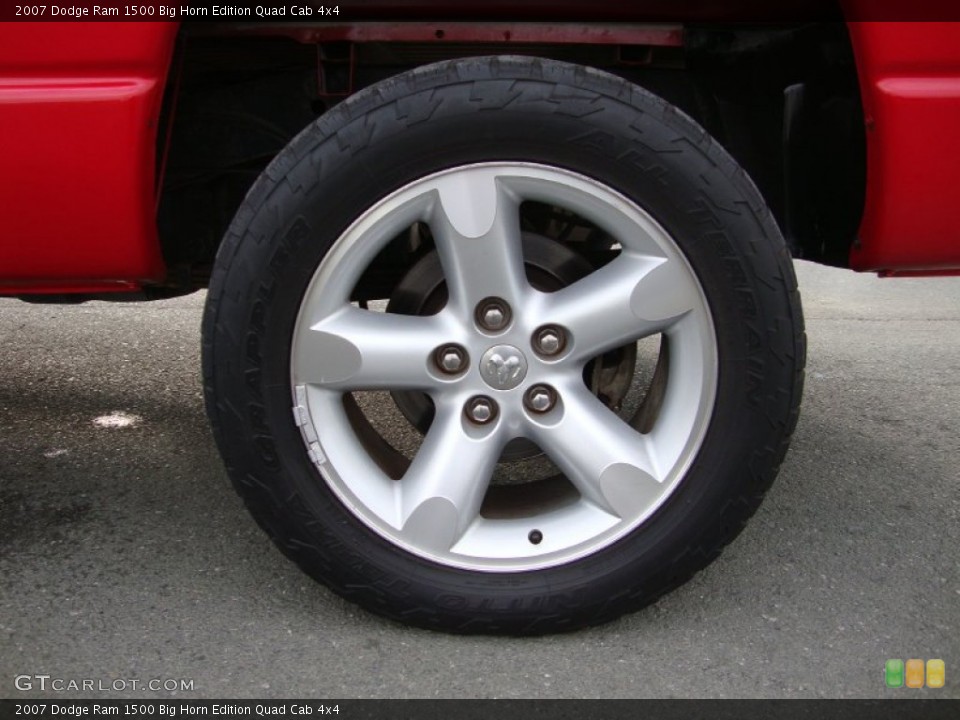 2007 Dodge Ram 1500 Big Horn Edition Quad Cab 4x4 Wheel and Tire Photo #74007255