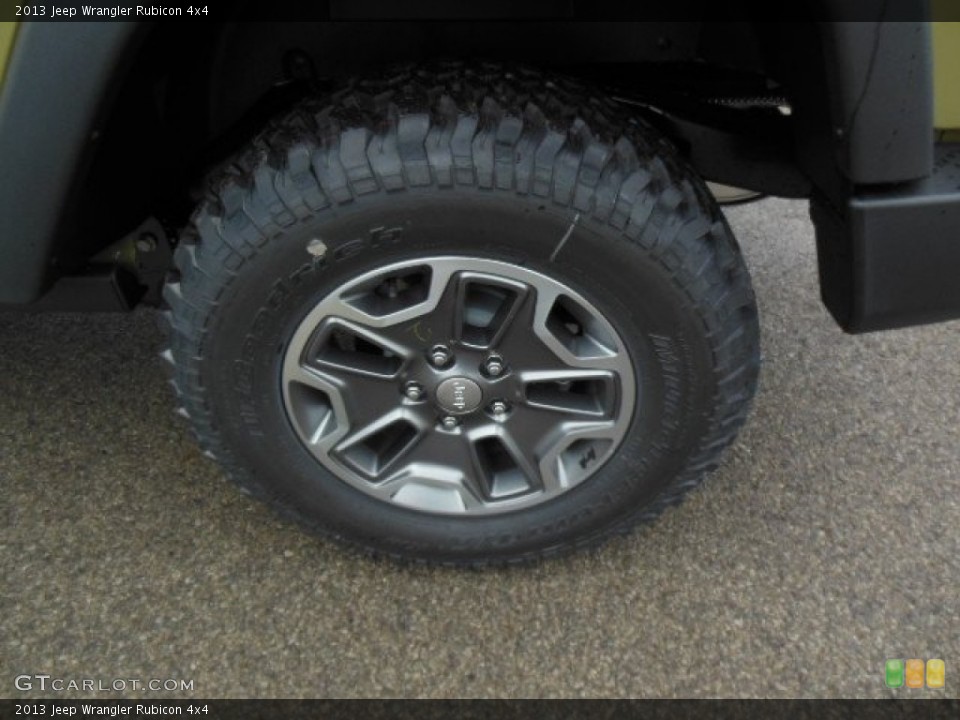 2013 Jeep Wrangler Rubicon 4x4 Wheel and Tire Photo #74021508