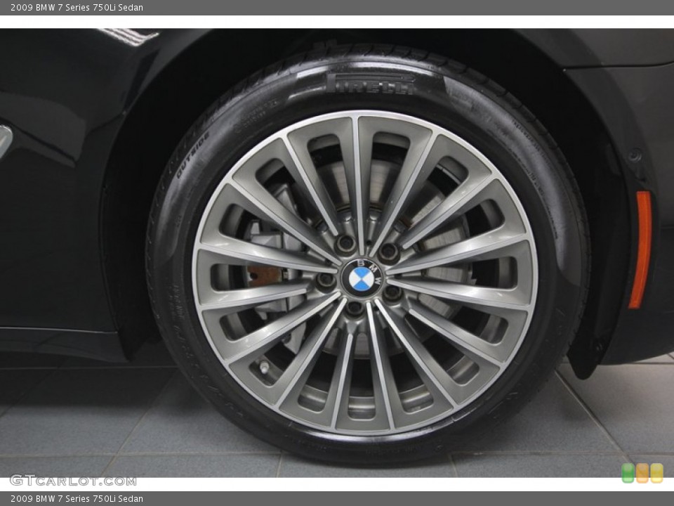 2009 BMW 7 Series 750Li Sedan Wheel and Tire Photo #74024298