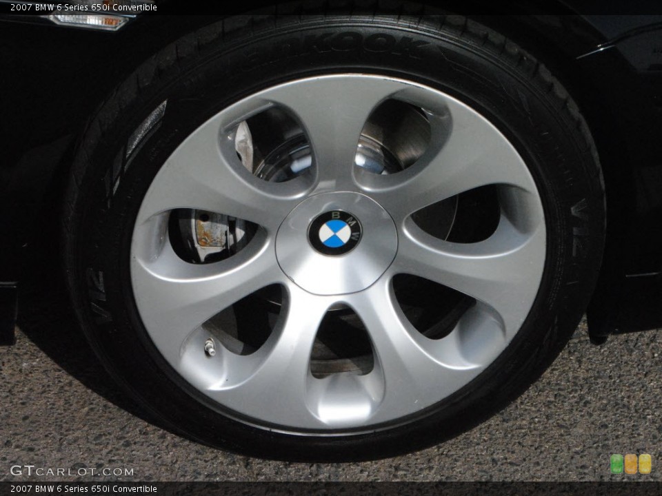 2007 BMW 6 Series 650i Convertible Wheel and Tire Photo #74027592