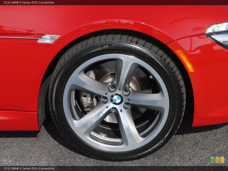2010 BMW 6 Series 650i Convertible Wheel and Tire Photo #74028151
