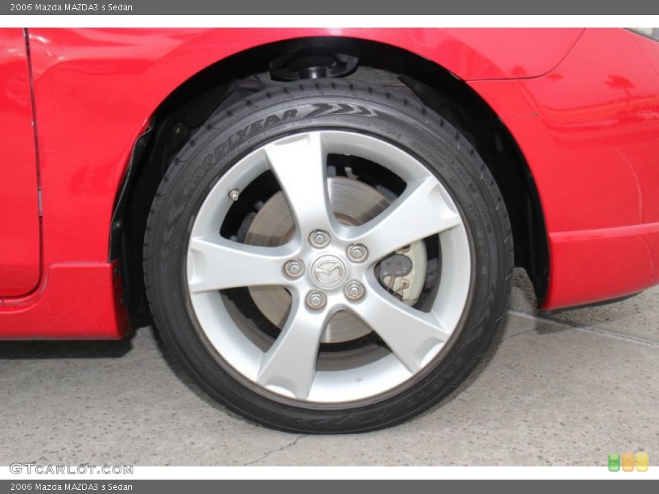 2006 Mazda MAZDA3 s Sedan Wheel and Tire Photo #74034288