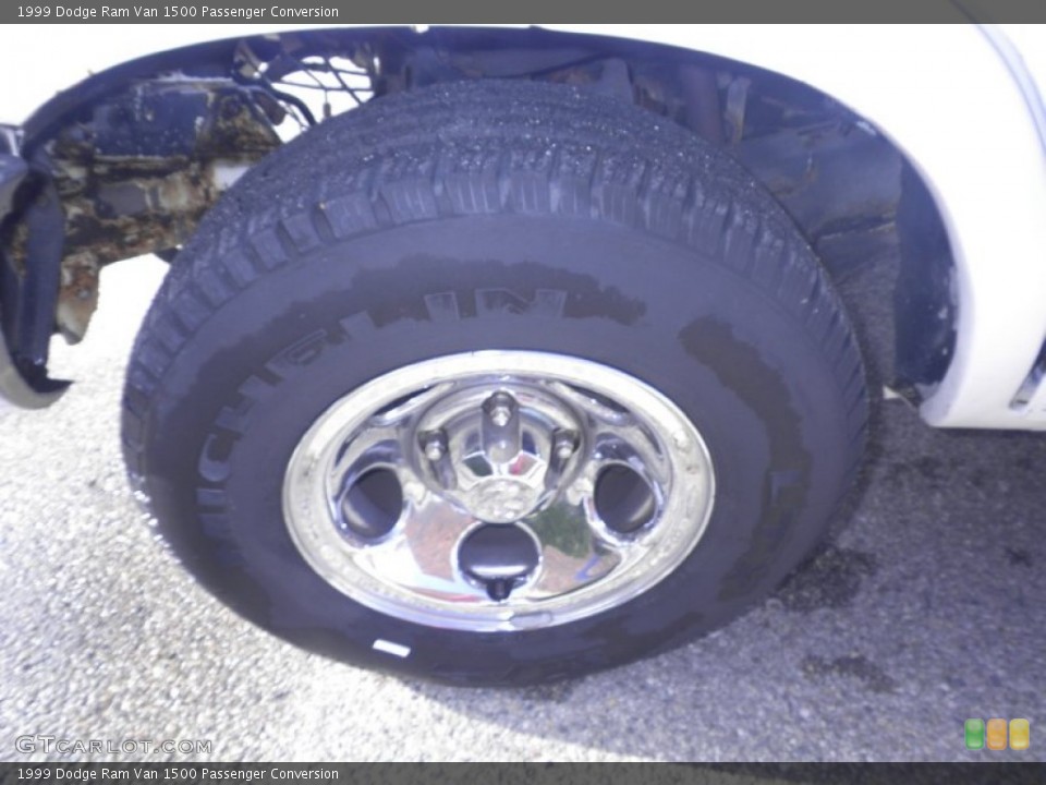 1999 Dodge Ram Van 1500 Passenger Conversion Wheel and Tire Photo #74042600