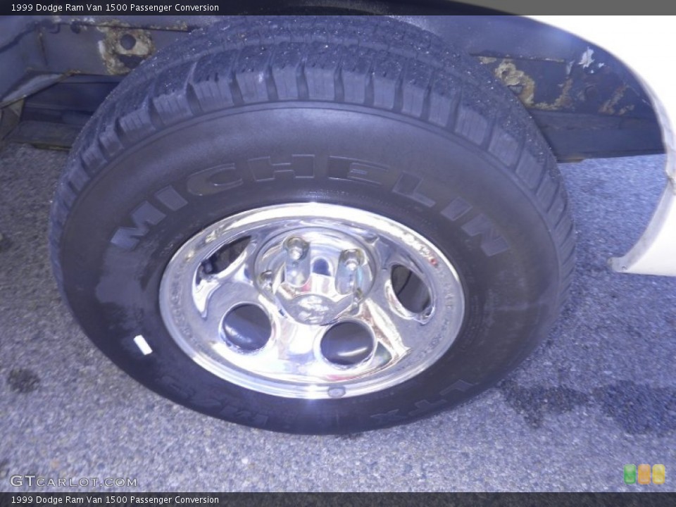 1999 Dodge Ram Van 1500 Passenger Conversion Wheel and Tire Photo #74042613