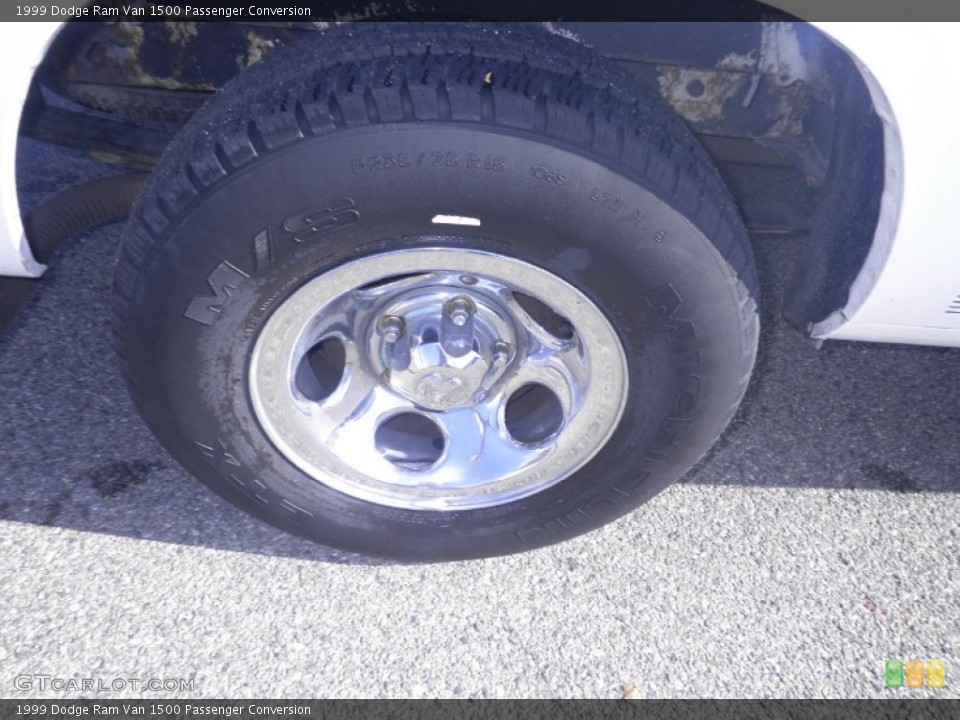 1999 Dodge Ram Van 1500 Passenger Conversion Wheel and Tire Photo #74042642