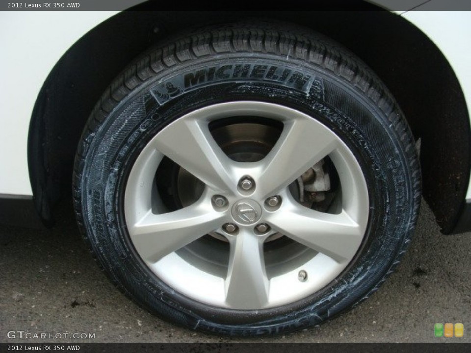 2012 Lexus RX 350 AWD Wheel and Tire Photo #74045087