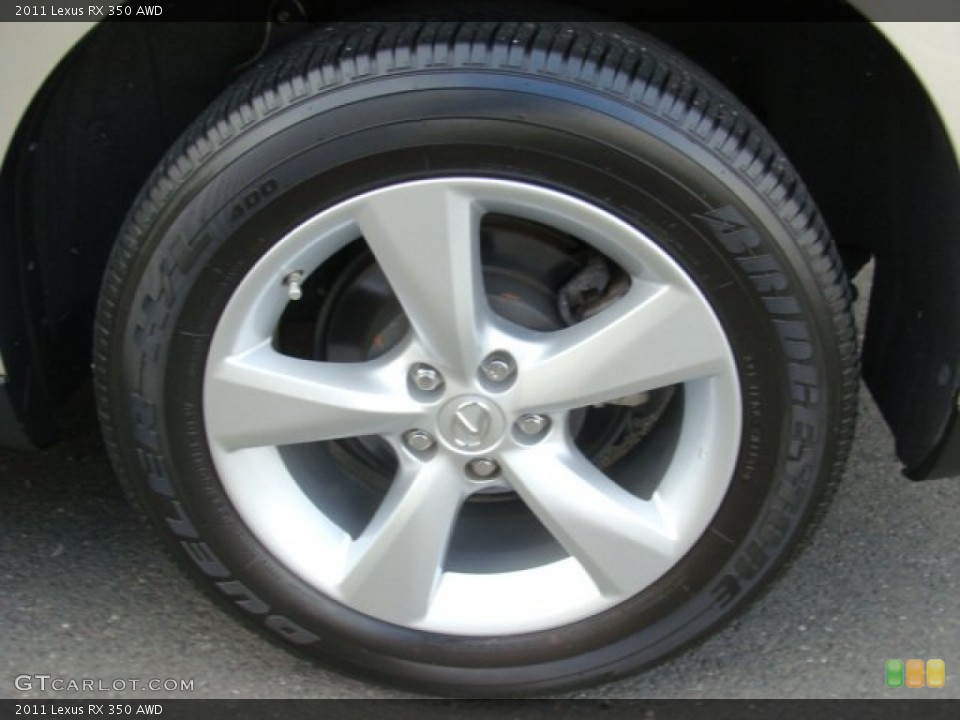 2011 Lexus RX 350 AWD Wheel and Tire Photo #74045708