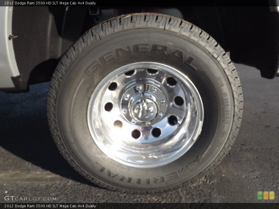 2012 Dodge Ram 3500 HD SLT Mega Cab 4x4 Dually Wheel and Tire Photo #74048525