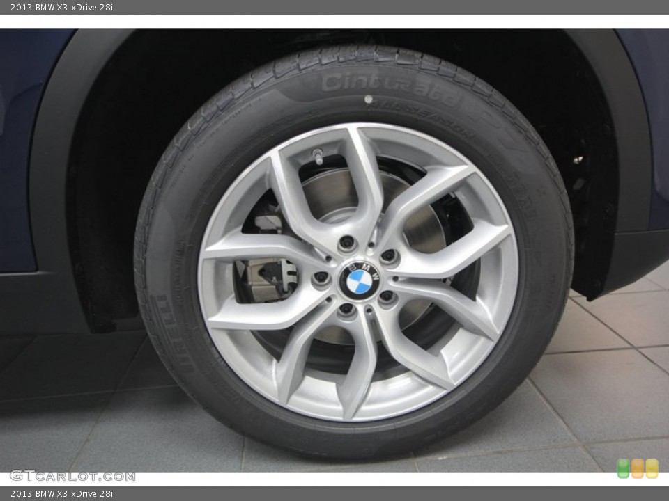 2013 BMW X3 xDrive 28i Wheel and Tire Photo #74067899