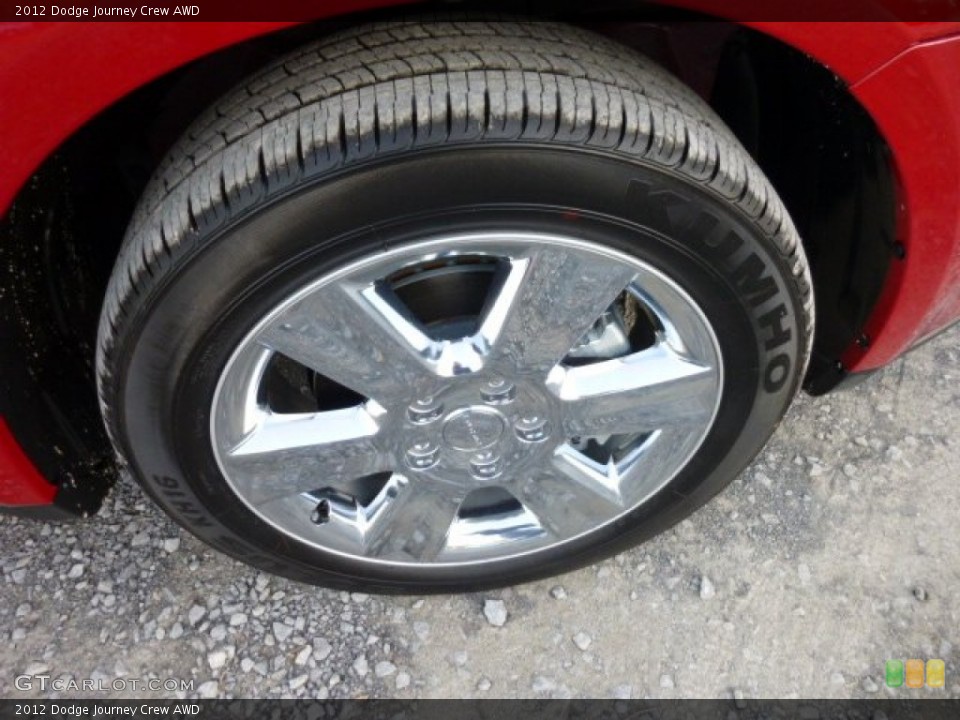 2012 Dodge Journey Crew AWD Wheel and Tire Photo #74068457