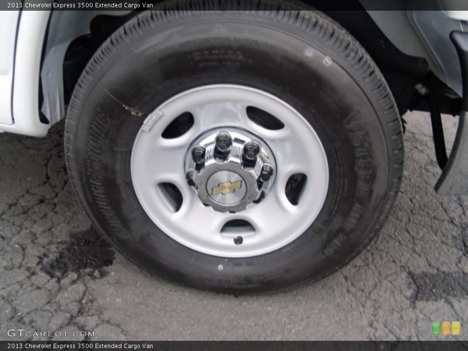 2013 Chevrolet Express 3500 Extended Cargo Van Wheel and Tire Photo #74072450