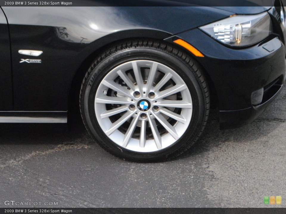 2009 BMW 3 Series 328xi Sport Wagon Wheel and Tire Photo #74073809