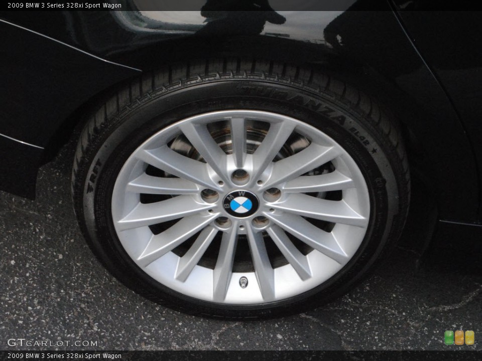 2009 BMW 3 Series 328xi Sport Wagon Wheel and Tire Photo #74073971