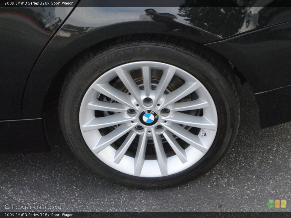 2009 BMW 3 Series 328xi Sport Wagon Wheel and Tire Photo #74074102