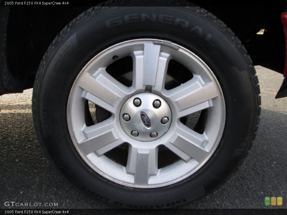 2005 Ford F150 FX4 SuperCrew 4x4 Wheel and Tire Photo #74081630