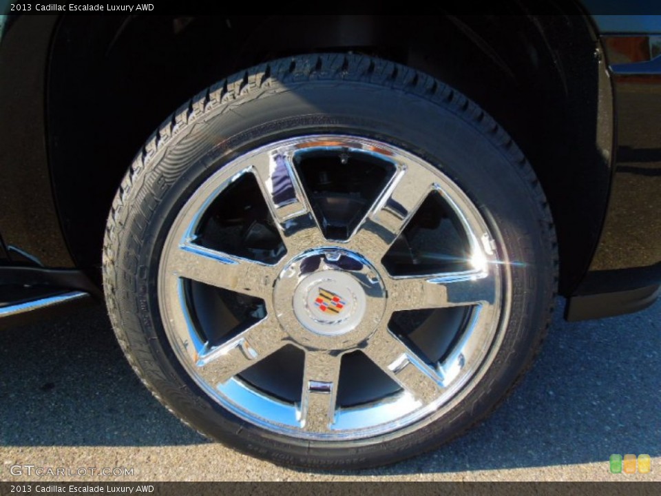 2013 Cadillac Escalade Luxury AWD Wheel and Tire Photo #74103798