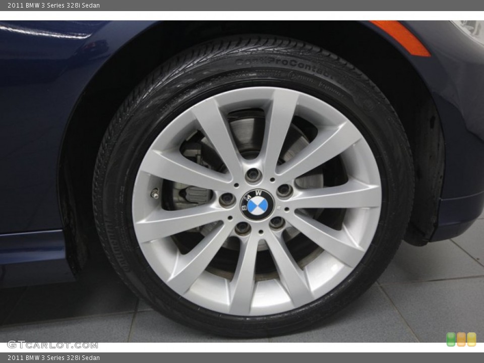 2011 BMW 3 Series 328i Sedan Wheel and Tire Photo #74117686