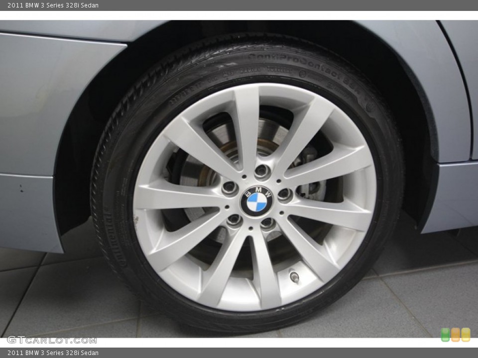 2011 BMW 3 Series 328i Sedan Wheel and Tire Photo #74118634