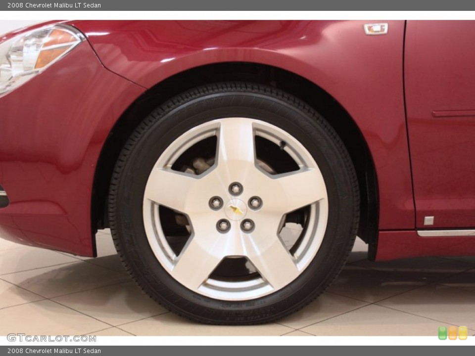2008 Chevrolet Malibu LT Sedan Wheel and Tire Photo #74120693