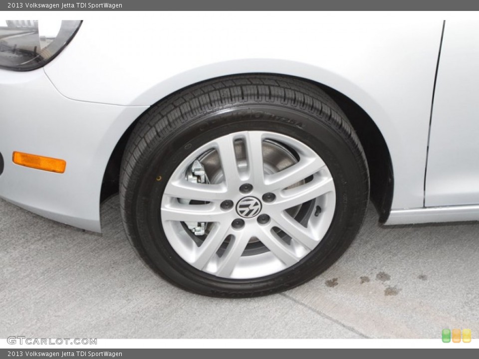 2013 Volkswagen Jetta TDI SportWagen Wheel and Tire Photo #74121661