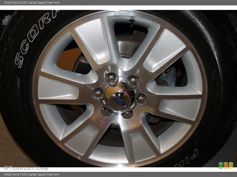 2009 Ford F150 Lariat SuperCrew 4x4 Wheel and Tire Photo #74126017