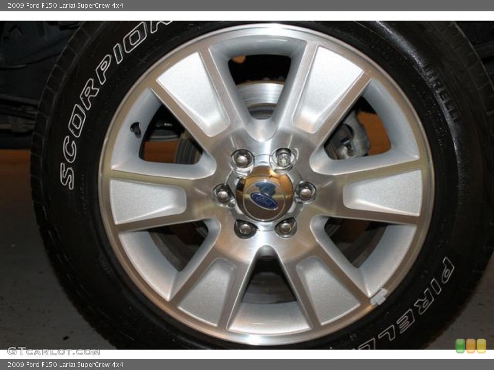 2009 Ford F150 Lariat SuperCrew 4x4 Wheel and Tire Photo #74126032